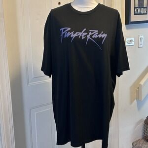 Prince‎ Purple Rain Short Sleeve Crew Neck Concert Shirt Band Tee 2XL Unisex